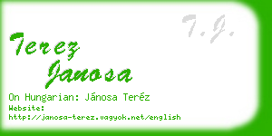 terez janosa business card